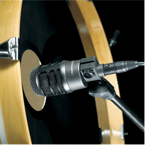 鐵三角 ATM250 超心形指向性動圈式樂器話筒-使用效果圖