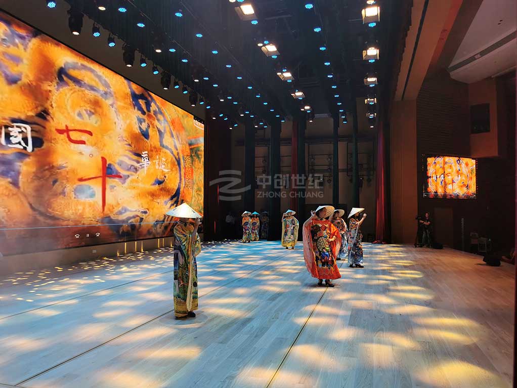 惠州龍門(mén)縣工人文化宮舞臺(tái)表演