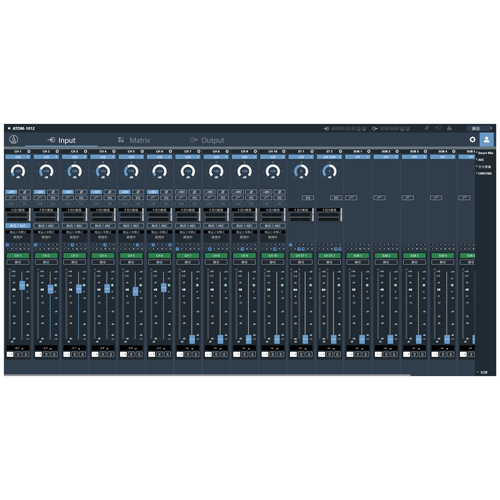 鐵三角 ATDM-1012 數字式智能會議混音器-軟件控制界面